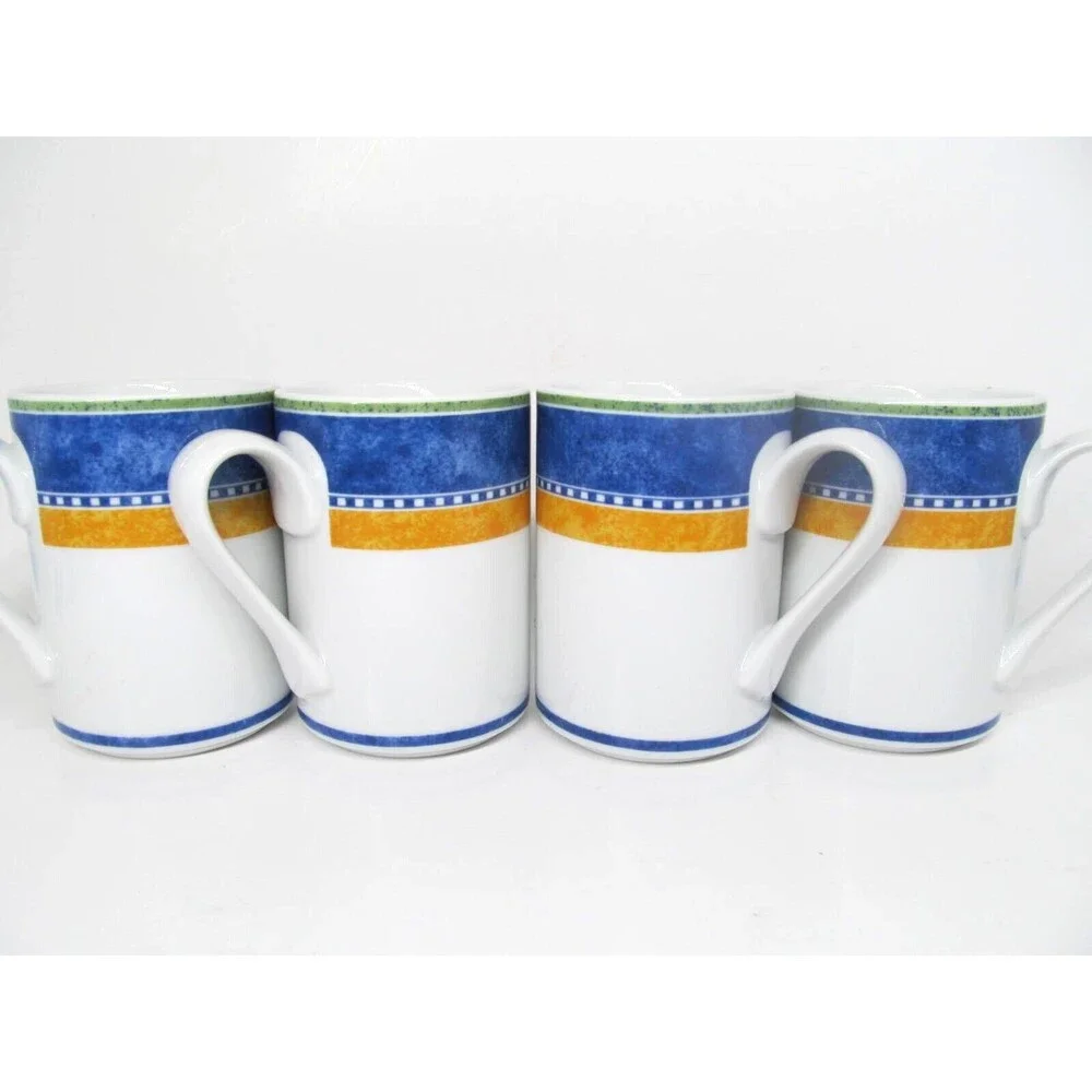 Dansk Bistro Kobenhavn Mugs Cups 4 1/8